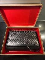 Paloma clutch calf Christian Louboutin schoudertas zgan, Ophalen of Verzenden, Zo goed als nieuw, Zwart, Schoudertasje