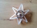 Antiek glazen zilveren kerstbal ster gablozer glazen stafjes, Ophalen of Verzenden, Zo goed als nieuw