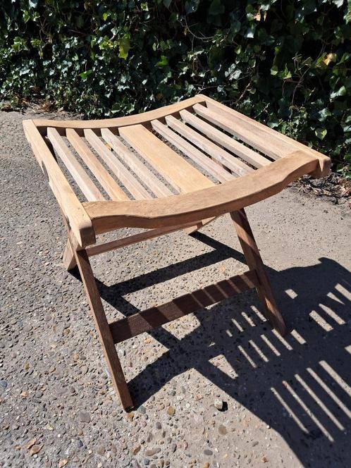 Select Garden hardhouten voetenbankje, Tuin en Terras, Tuinmeubel-accessoires, Gebruikt, Ophalen