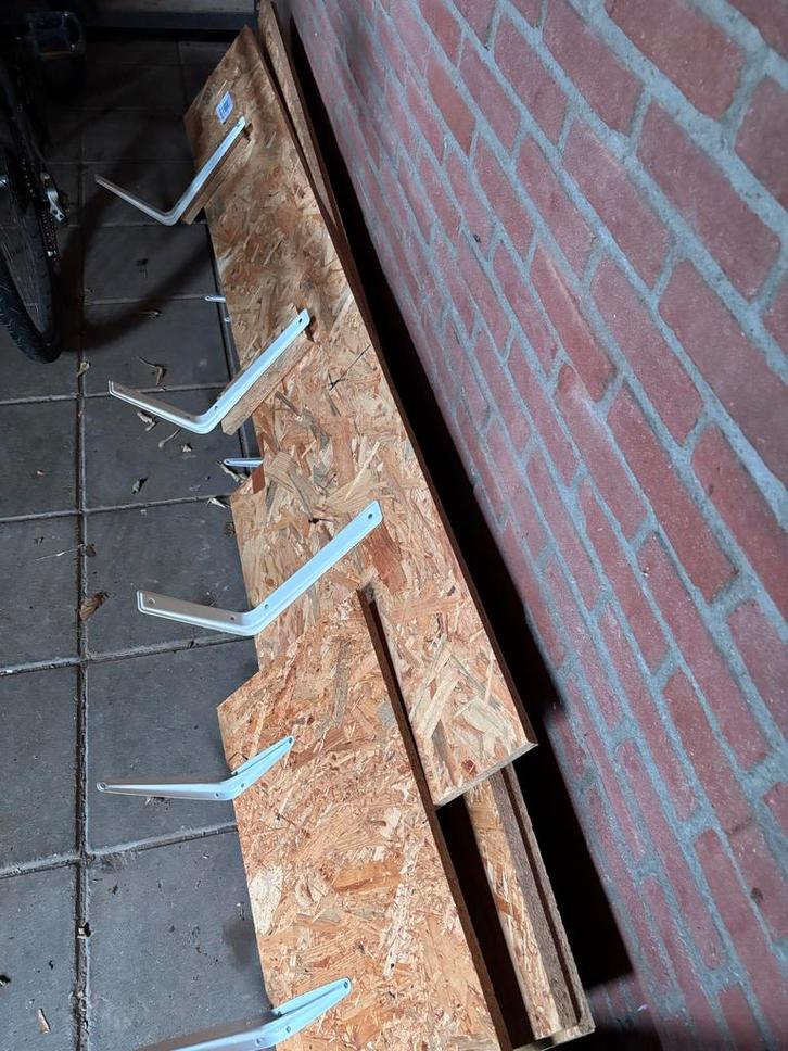 Houten wandplanken - diverse maten, Doe-het-zelf en Verbouw, Hout en Planken, Gebruikt, Plank, Overige houtsoorten, 200 tot 250 cm