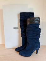 Nieuwe suede Moschino laarzen maat 37, Hoge laarzen, Blauw, Nieuw, Moschino