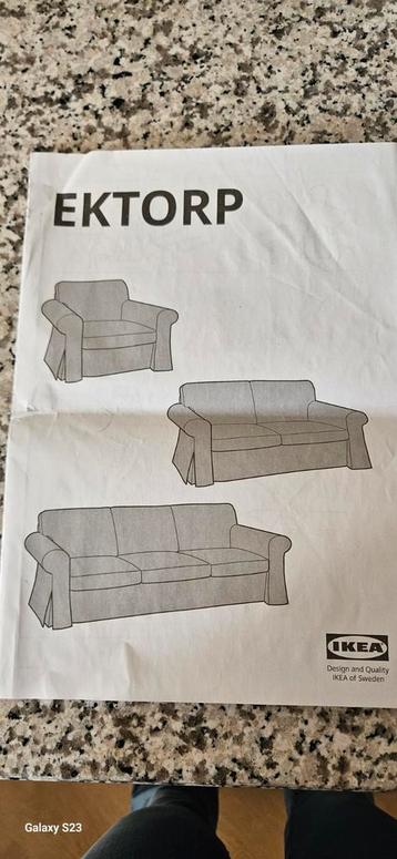 Gratis ophalen - Grijsgroene Ikea Ektorp 3-zits bank - afbeelding 2