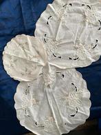 Vintage broderie Kleedjes met Bloemmotieven - Set van 4, Ophalen of Verzenden