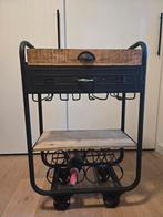 Stijlvolle drank trolley met wijnrek, Ophalen, Gebruikt