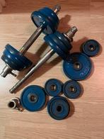Ijzeren gewichten en dumbell, Sport en Fitness, Fitnessmaterialen, Ophalen, Zo goed als nieuw, Dumbbell