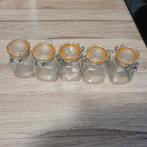 5 Kleine glazen potjes (7,5cm), Ophalen, Zo goed als nieuw