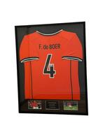Nederland ingelijst shirt gesigneerd door Frank de Boer, Soccersignings.nl, Shirt, Nieuw, Ophalen of Verzenden