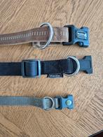 Nylon hondenhalsband, 1x bruin en 1x zwart, Ophalen of Verzenden, Zo goed als nieuw