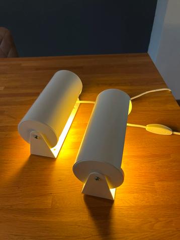Set Vintage Ikea V413 wit  Lod Muurlamp Wandlamp Lamp beschikbaar voor biedingen