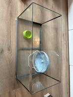 Kooi met glazen bodem / terrarium, Dieren en Toebehoren, Knaagdieren en Konijnen | Hokken en Kooien, Kooi, Gebruikt, Minder dan 75 cm
