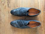 Reinhard Frans heren schoenen maat 43 – zwart leer, Ophalen, Zwart, Zo goed als nieuw, Reinhard Frans