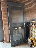 Voordeur met glas DIN rechts, Doe-het-zelf en Verbouw, Ophalen, Gebruikt, 80 tot 120 cm, 160 cm of meer