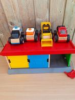 IKEA Lillabo garage met 4 auto's, Ophalen of Verzenden, Zo goed als nieuw