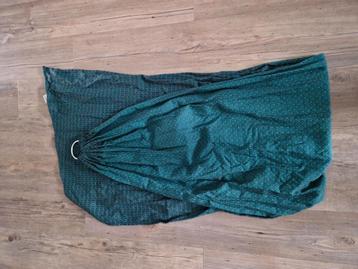 Ring sling blauwgroen/zwart motief draagdoek beschikbaar voor biedingen