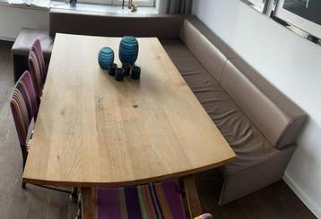 Massief eikenhouten eetkamertafel  beschikbaar voor biedingen