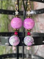 Roze Lila Hangers, Met kristal, Overige materialen, Hangers, Nieuw