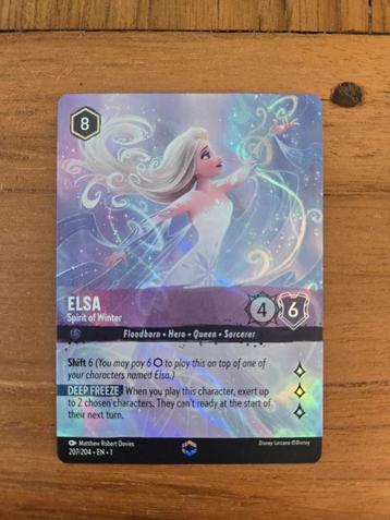 Lorcana Elsa Spirit of Winter Enchanted Foil - fresh pull m beschikbaar voor biedingen