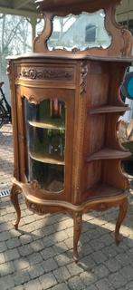 Antieke kast rond glas, Antiek en Kunst, Ophalen