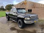 Dodge ram (1500) 2500 4x4 3500kg trekgewicht, Auto's, Gebruikt, 8 cilinders, Zwart, Leder
