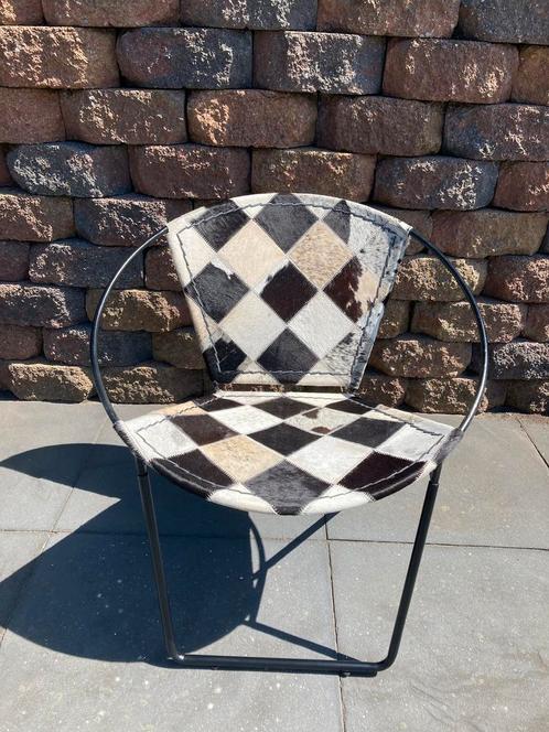 Echt Leren Fauteuiltje, Tuin en Terras, Tuinstoelen, Nieuw, Ophalen