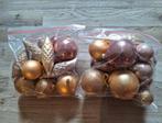 Gouden en roze kerstballen., Diversen, Kerst, Ophalen of Verzenden, Zo goed als nieuw