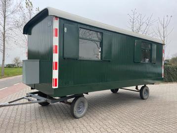 Mooie grote pipowagen Schaftwagen bouwkeet 6 x 2.5 beschikbaar voor biedingen