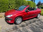 Peugeot 206 1.6 16V CC 2002 Rood Cabrio, Voorwielaandrijving, Zwart, 4 cilinders, Cabriolet