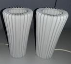 Porseleinen bista plisse schemerlamp ikea 2x, Huis en Inrichting, Lampen | Tafellampen, Ophalen, Gebruikt
