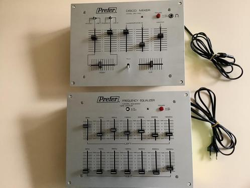 Prefer mengpaneel Disco Mixer DM-1000 en equalizer EQ-2000, Muziek en Instrumenten, Mengpanelen, Gebruikt, Minder dan 5 kanalen