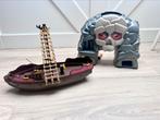 PLAYMOBIL piraten koffer, doodshoofd eiland + piratenschip, Complete set, Gebruikt, Ophalen of Verzenden