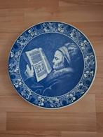 Delfts Blauw Bord met Rembrandt Afbeelding, Ophalen of Verzenden