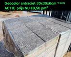 65m² 30x30x6 geocolor antraciet terrastegels s-partij, Nieuw, Ophalen of Verzenden, 10 m² of meer, Beton