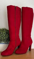 Trend One rode laarzen maat 37 [DMv], Kleding | Dames, Ophalen of Verzenden, Hoge laarzen, Zo goed als nieuw, Rood