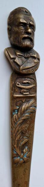 Vintage Boekenlegger met Portret Louis Pasteur, Ophalen of Verzenden