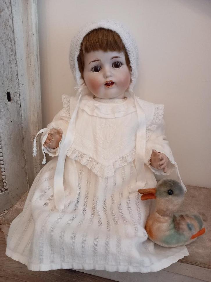 antieke oude poppenkleertjes 3 delig., Verzamelen, Poppen, Gebruikt, Kleertjes, Ophalen of Verzenden