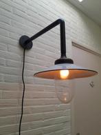 Oude stallamp buitenlamp boerderijlamp, Ophalen of Verzenden, Glas