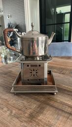 Antieke theepot met theewarmer., Ophalen of Verzenden