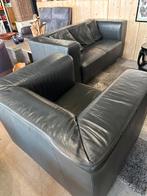 Bankstel echt leer €95, Ophalen, Leer, Zo goed als nieuw, X
