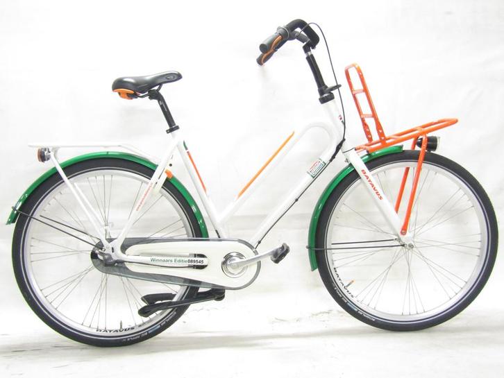 Batavus Postcodeloterij wit dames 57cm 28inch, Fietsen en Brommers, Fietsen | Dames | Damesfietsen, Gebruikt, Batavus, Versnellingen