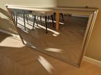 Mooie wandspiegel met zilver/gouden sierlijst - 97 x 68 cm, Ophalen, Zo goed als nieuw, Minder dan 100 cm, Rechthoekig