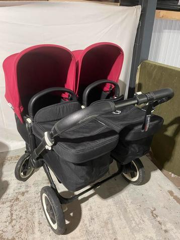 Bugaboo donkey black robijnrood beschikbaar voor biedingen