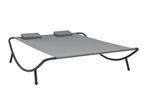 Loungebed stof antraciet, nieuw in doos, Ophalen of Verzenden, Nieuw, Aluminium