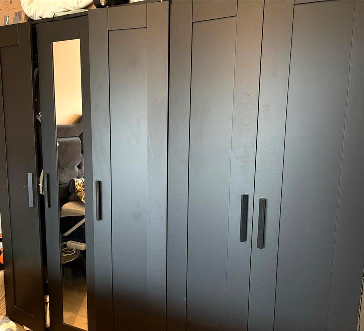 Ikea Brimnes kledingkasten - Zwart, Huis en Inrichting, Kasten | Kledingkasten, Zo goed als nieuw, 150 tot 200 cm, 50 tot 100 cm