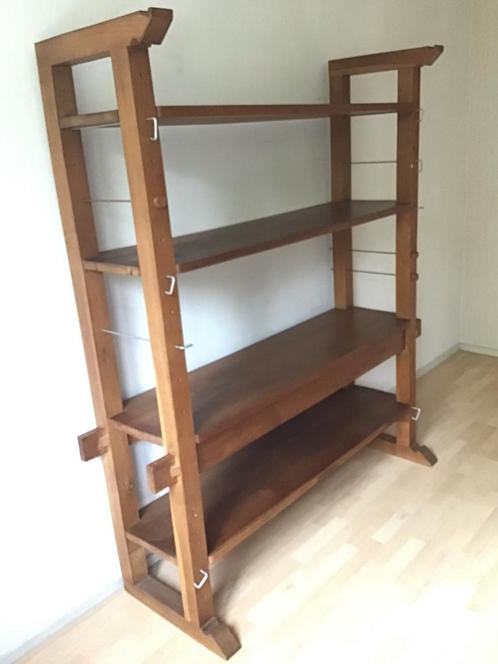 Houten Boekenkast met verstelbare planken, Huis en Inrichting, Kasten | Boekenkasten, Gebruikt, 100 tot 150 cm, 150 tot 200 cm