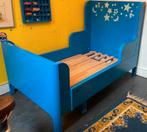 IKEA meegroeibed Busunge korenbloem blauw, Ophalen, Gebruikt, 70 tot 85 cm, Lattenbodem