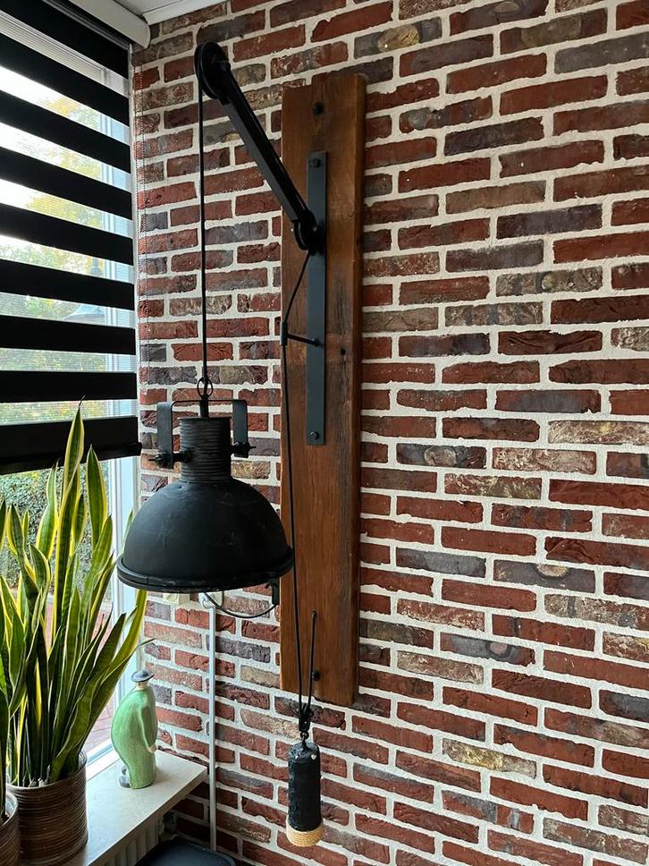 Landelijke Wandlamp Zonder Plank, Huis en Inrichting, Lampen | Wandlampen, Gebruikt, Metaal, Ophalen