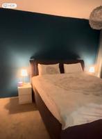 Gratis hoofdbord voor boxspring bruin, Huis en Inrichting, Slaapkamer | Boxsprings, Ophalen, Bruin, Tweepersoons, Zo goed als nieuw