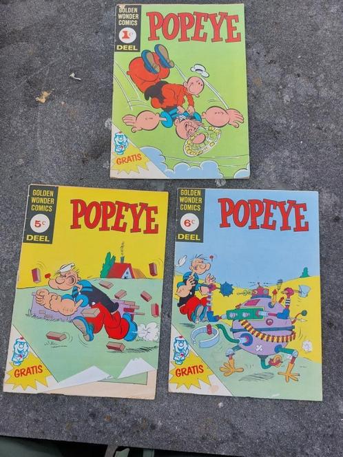 Popeye – Golden Wonder Comics Deel 1, 5 en 6, Boeken, Stripboeken, Gelezen, Meerdere stripboeken, Ophalen