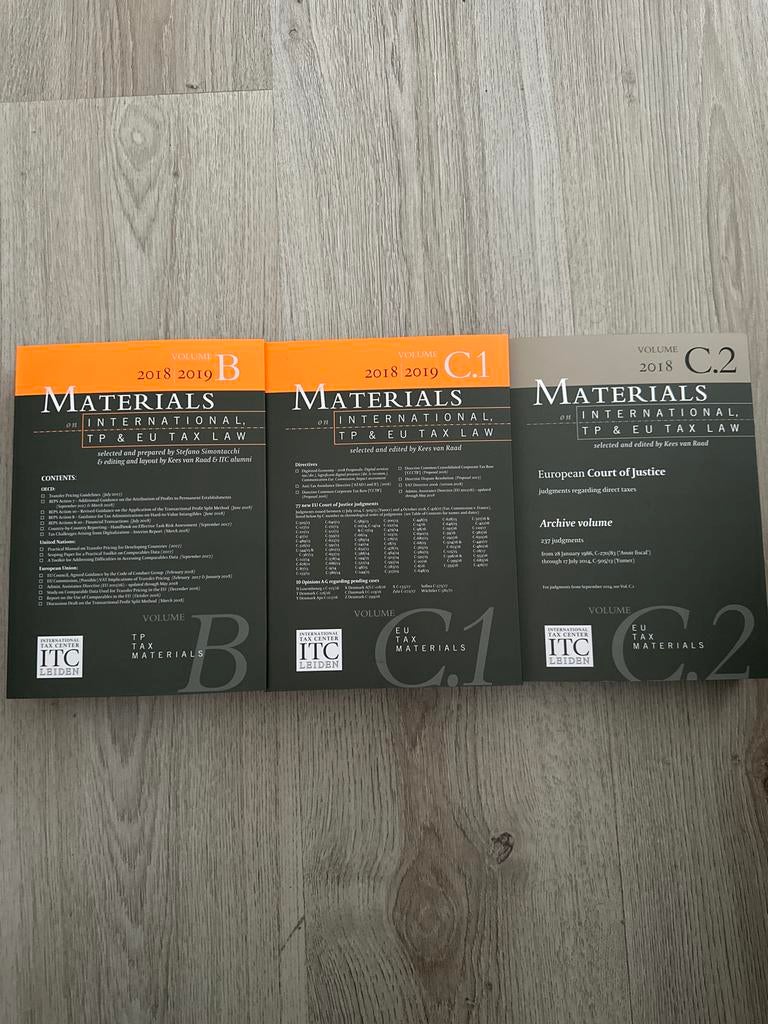 Internationaal Belastingrecht Boeken - ITC Leiden, Ophalen of Verzenden, Alpha, Nieuw, WO