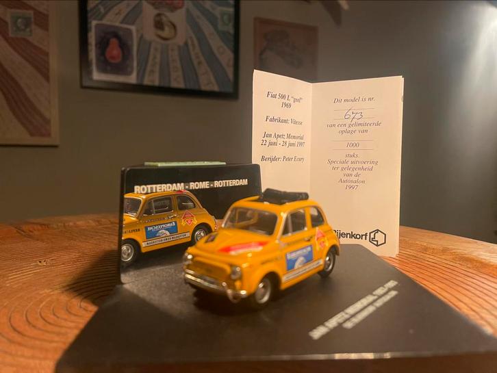 Vitesse Fiat 500 L 1/43 limeted edition Jan Apetz, Hobby en Vrije tijd, Modelauto's | 1:43, Zo goed als nieuw, Auto, Overige merken
